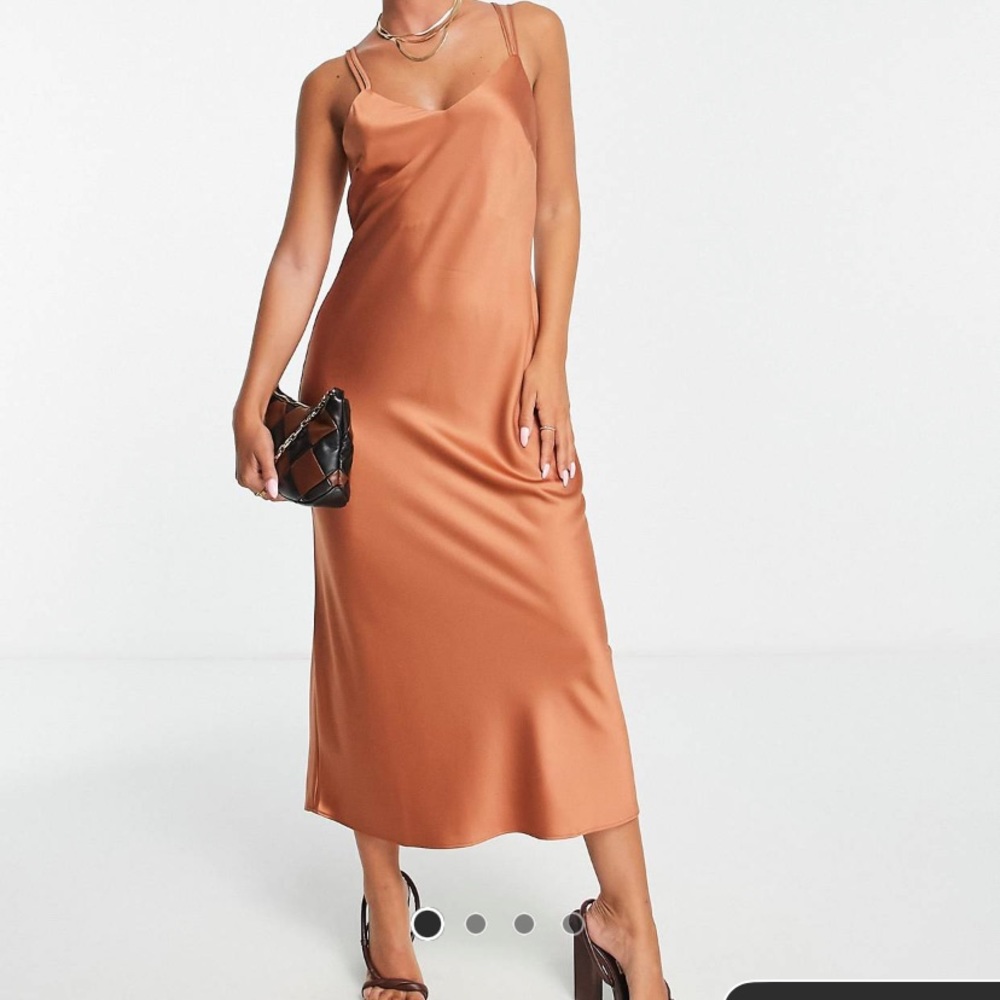 Satin Midi Dress